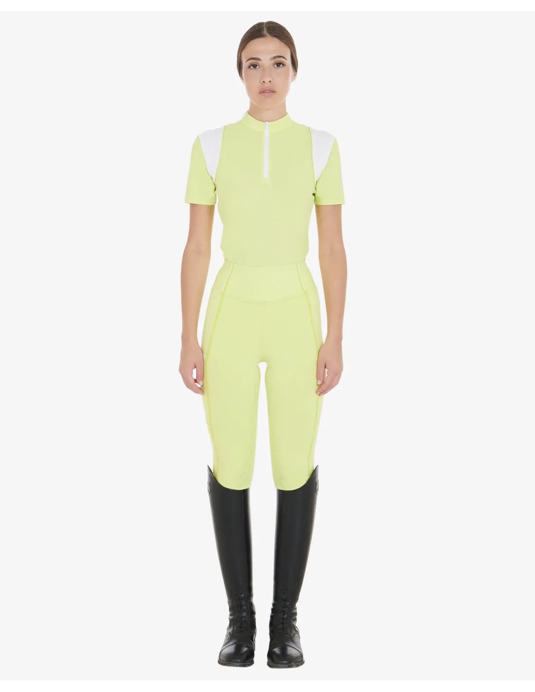 POLO DE ENTRENAMIENTO SLIM FIT PARA MUJER COLOR LIMA