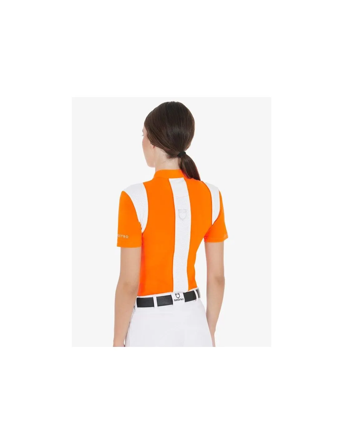 POLO DE ENTRENAMIENTO SLIM FIT PARA MUJER COLOR NARANJA