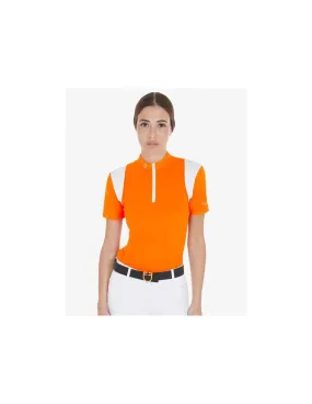 POLO DE ENTRENAMIENTO SLIM FIT PARA MUJER COLOR NARANJA