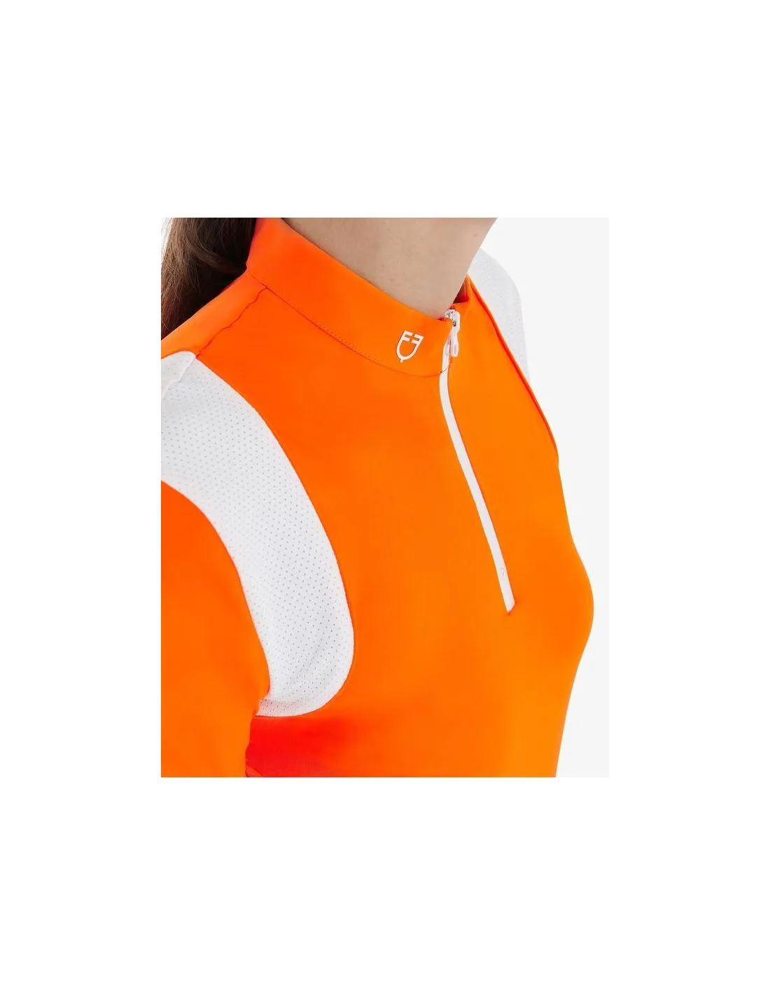 POLO DE ENTRENAMIENTO SLIM FIT PARA MUJER COLOR NARANJA