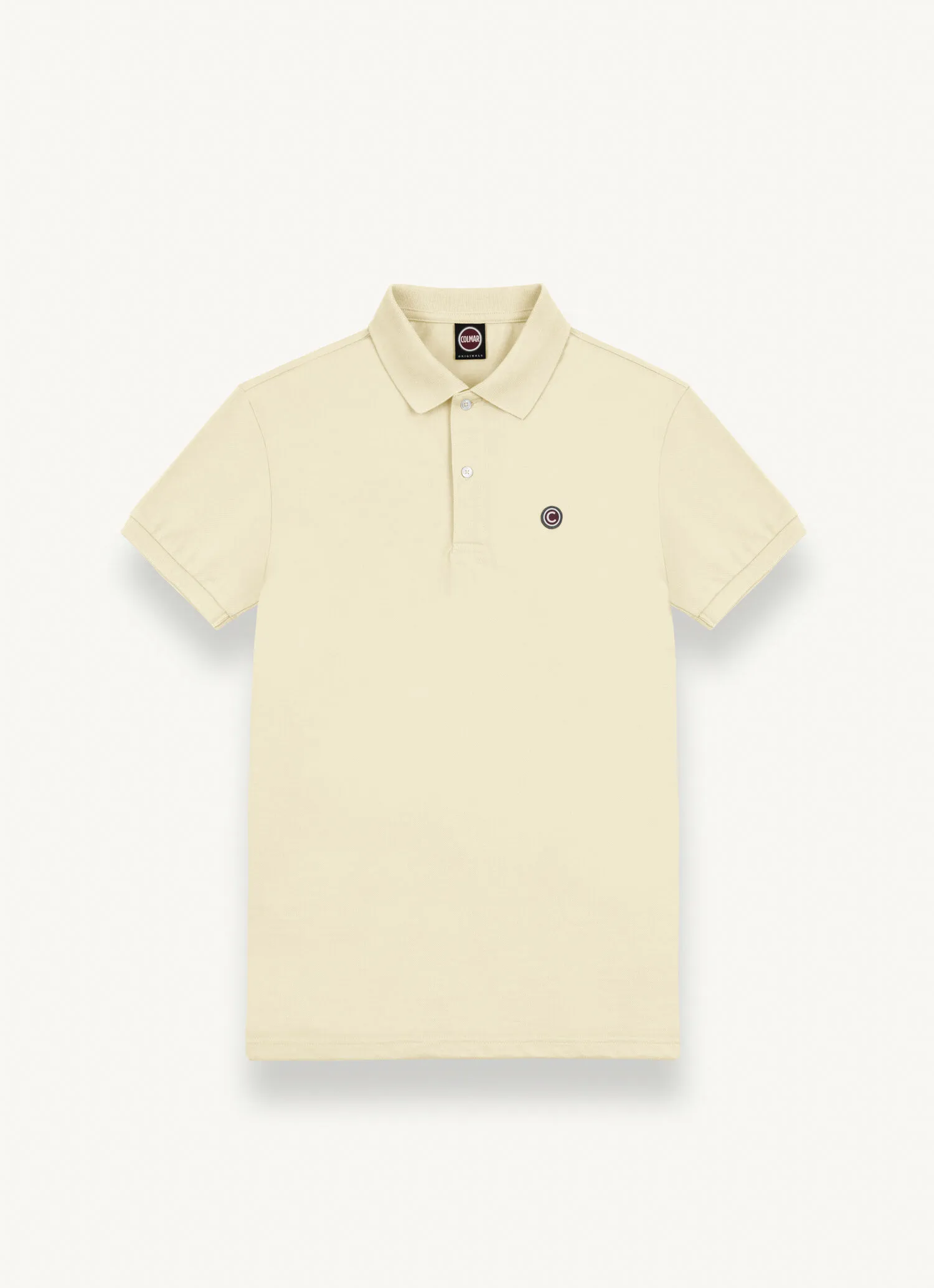 Polo de piqué con bordes de canalé