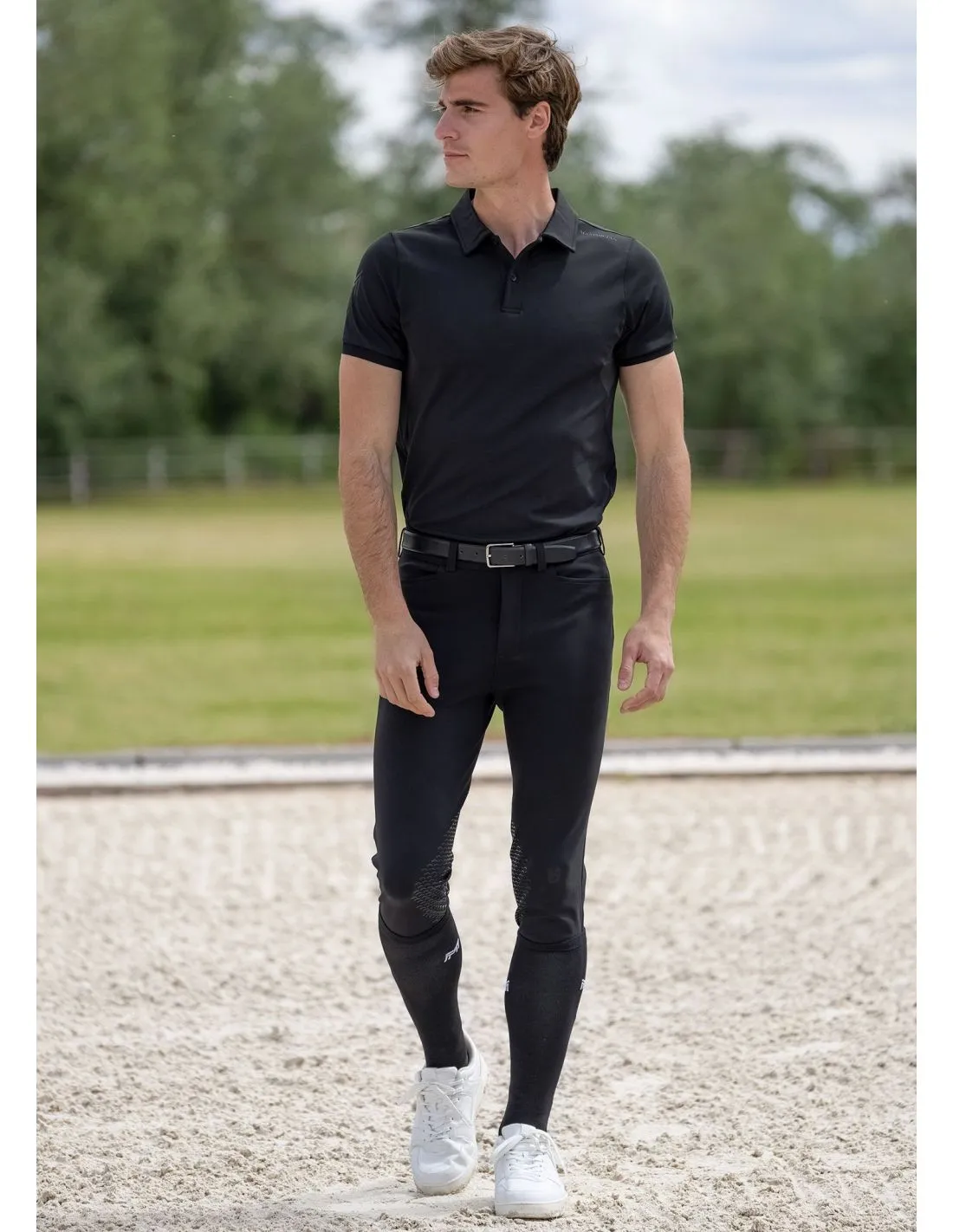 Polo Manga Corta Cross Maximilian Black