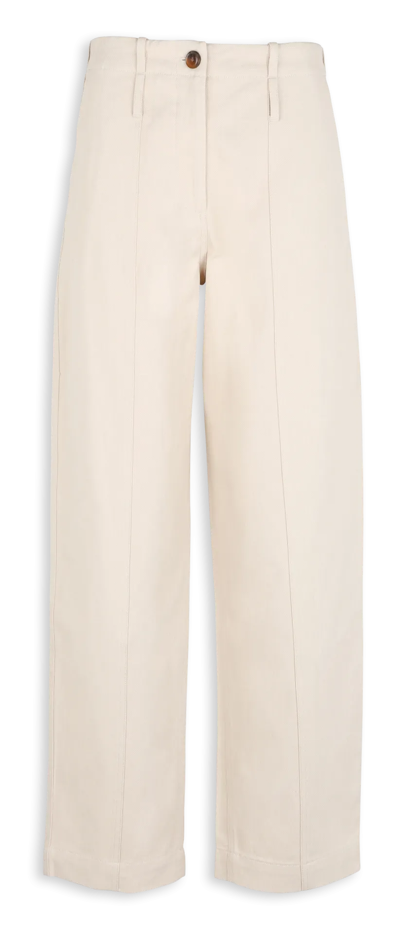 SAMSOE SAMSOE SADIDE - Pantalón tapered vaquero en blanco