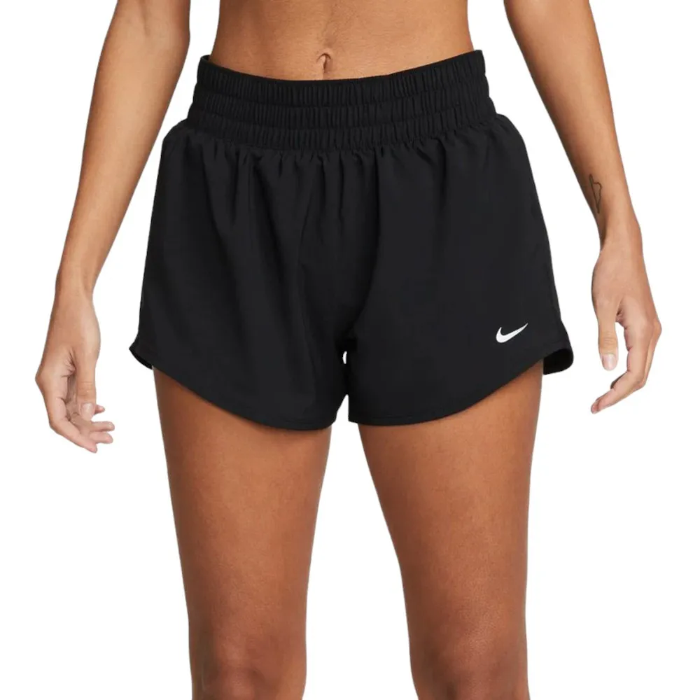 SHORT NIKE W  ONE DF MR 3IN BR SHORT NEGRO DX6010-010