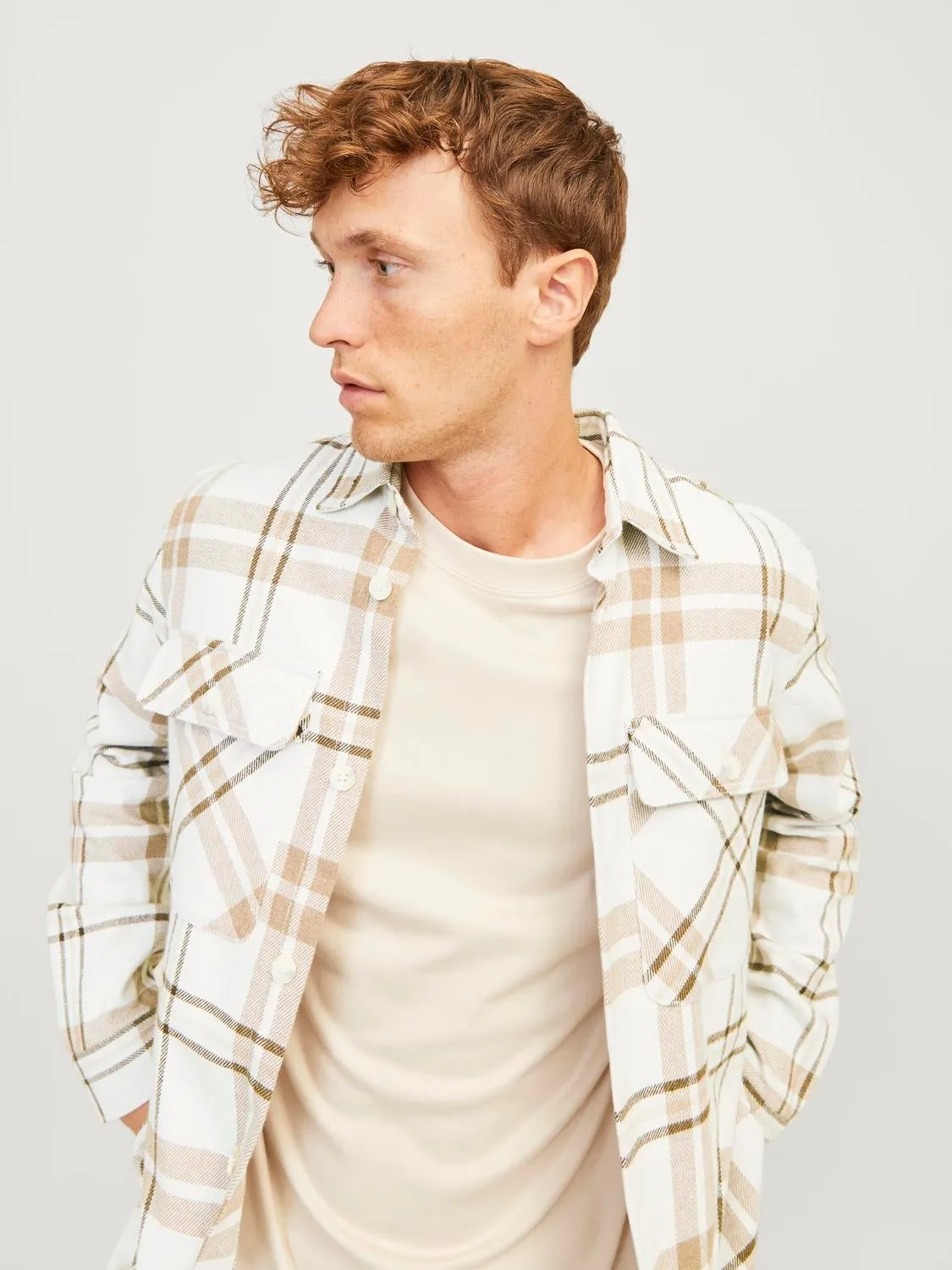 Sobrecamisa Corte comfort | Blanco | Jack & Jones®