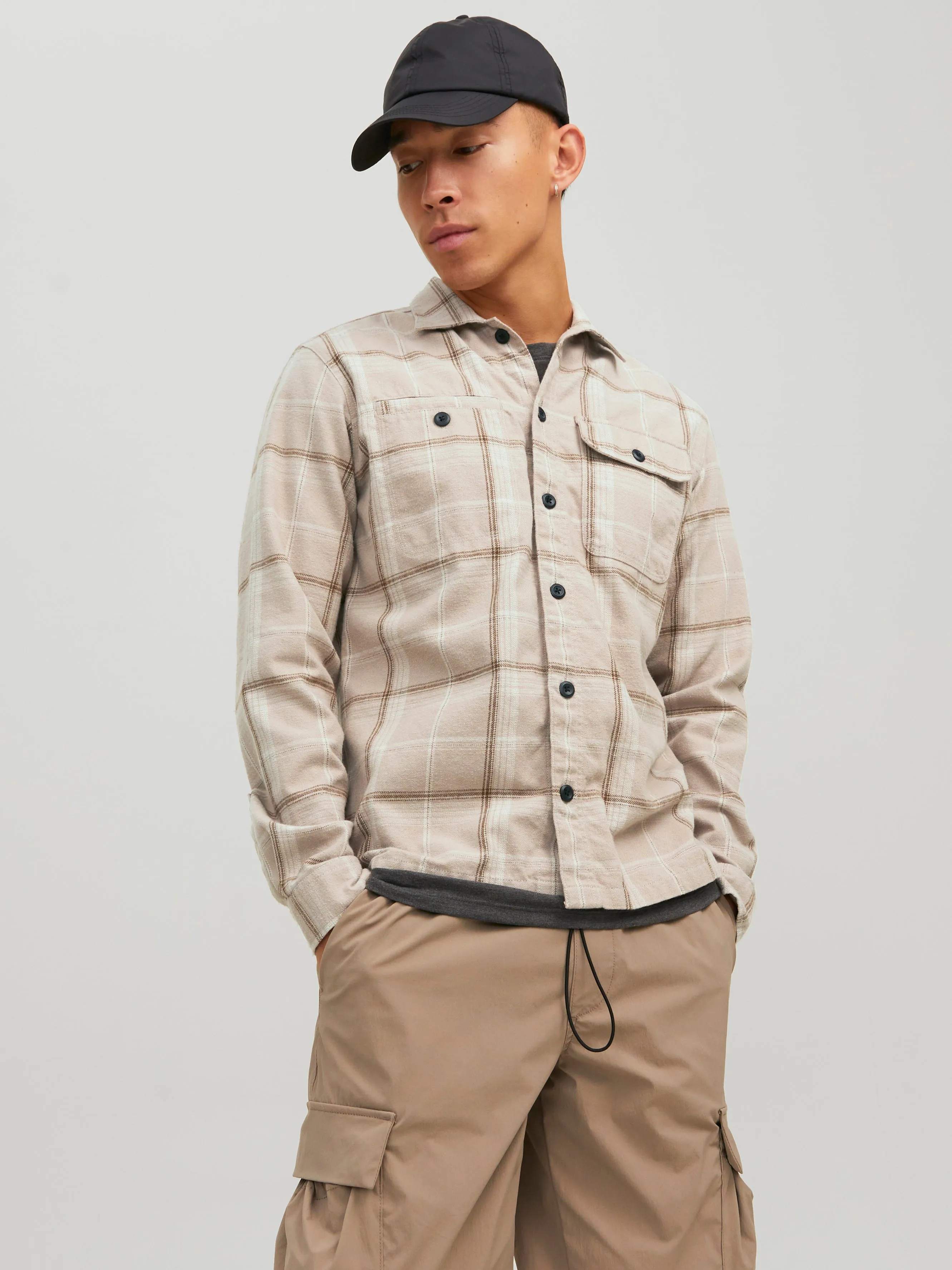 Sobrecamisa Corte regular | Beige | Jack & Jones®