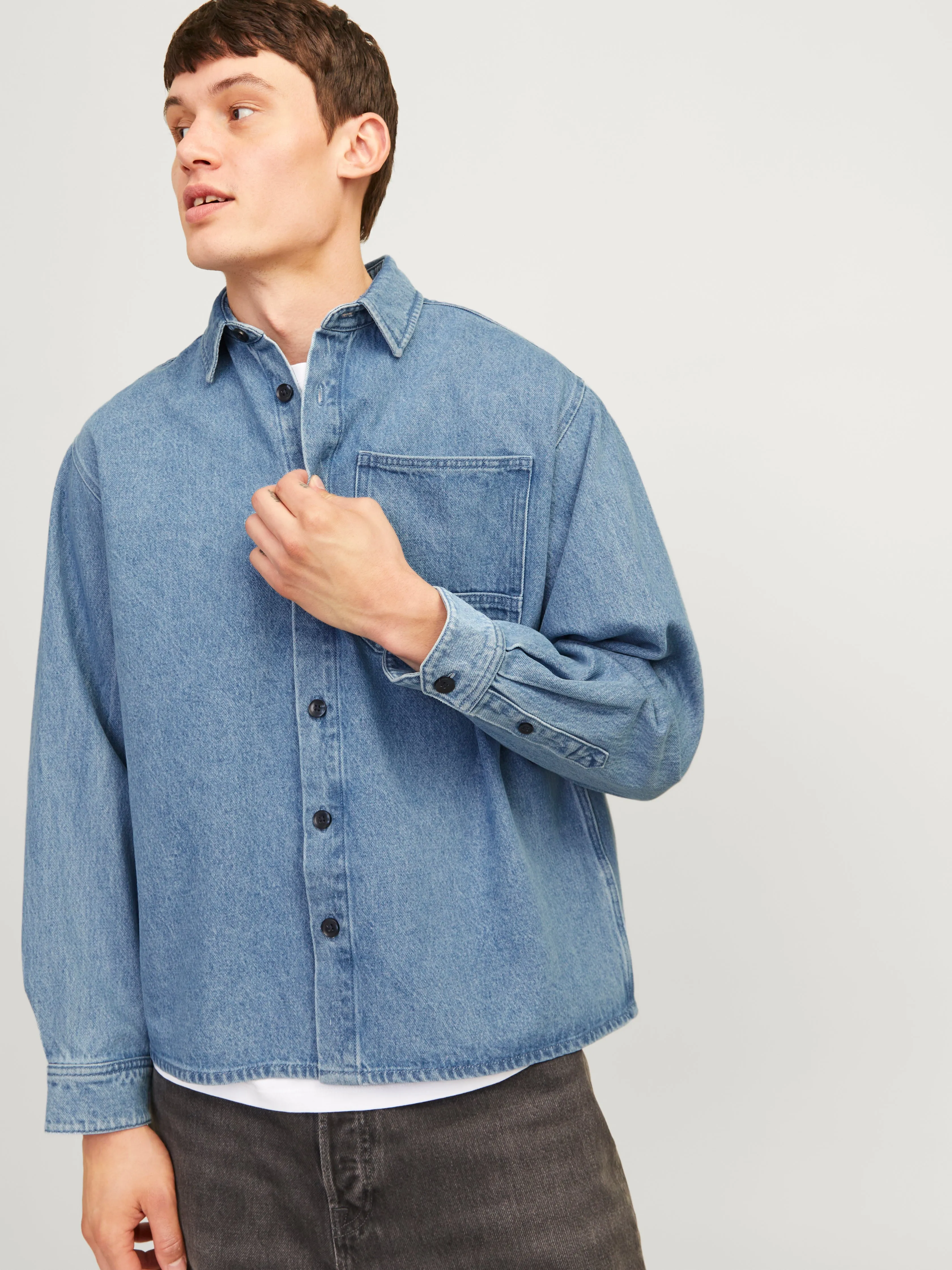 Sobrecamisa Corte relaxed | Azul intermedio | Jack & Jones®