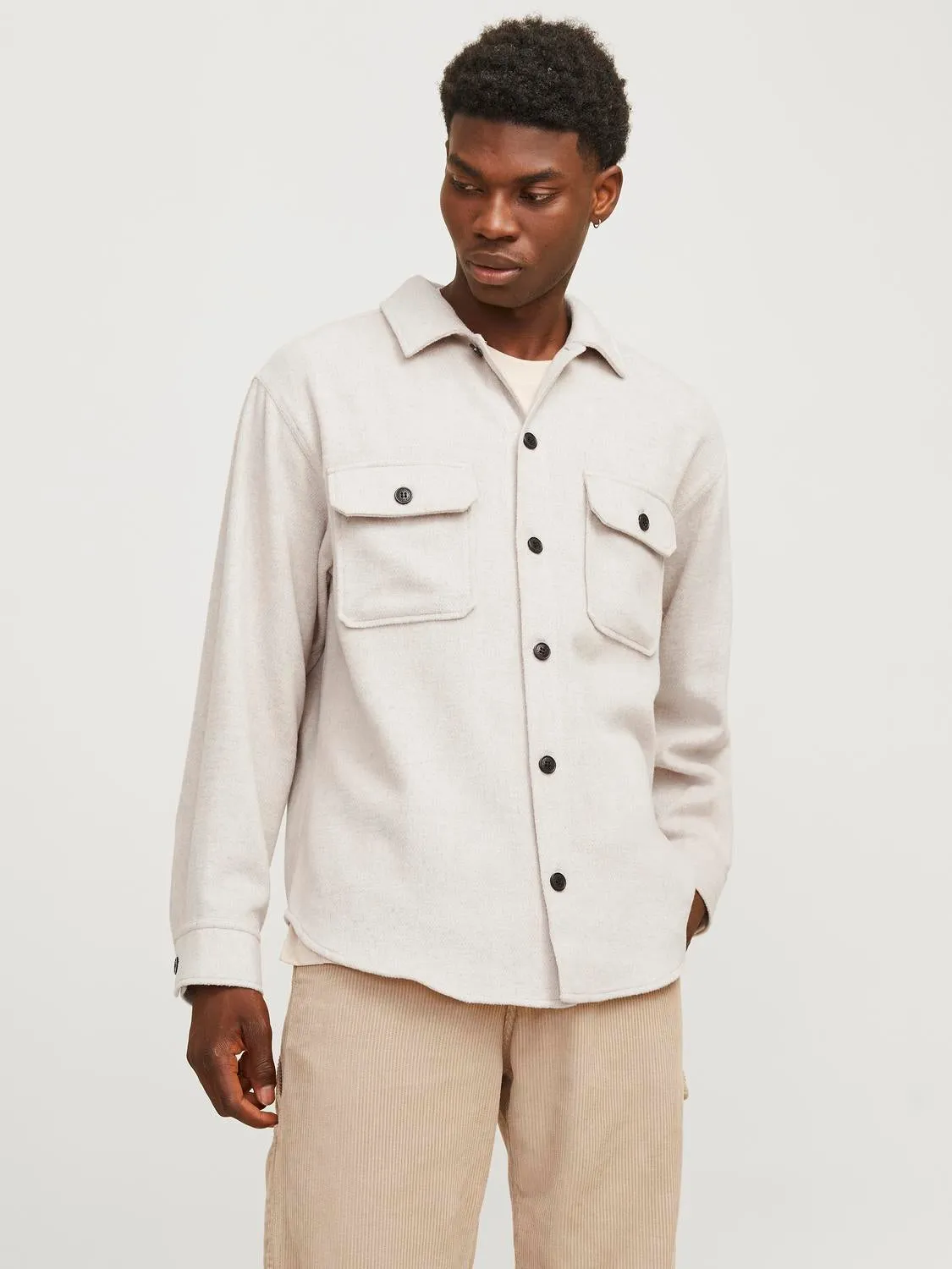 Sobrecamisa Corte relaxed | Beige | Jack & Jones®