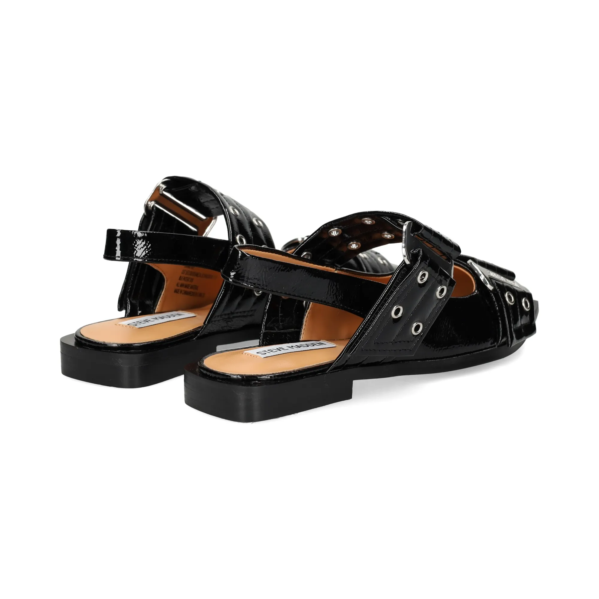 STEVE MADDEN Zapatos planos de Mujer BLACK PATENT