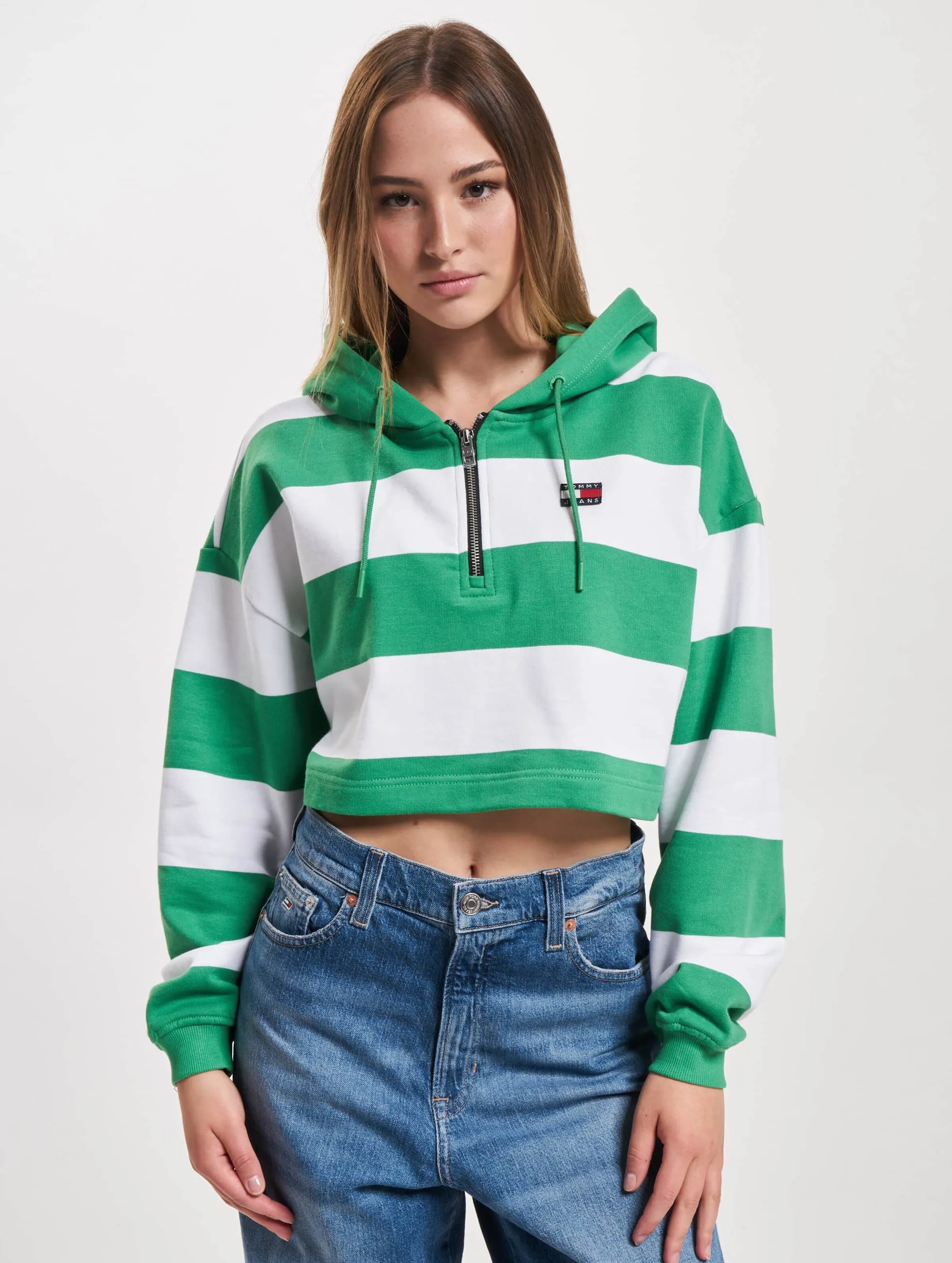 Tommy Jeans Tommy Jeans Crp Stripe 1/4 Zip Hoodie