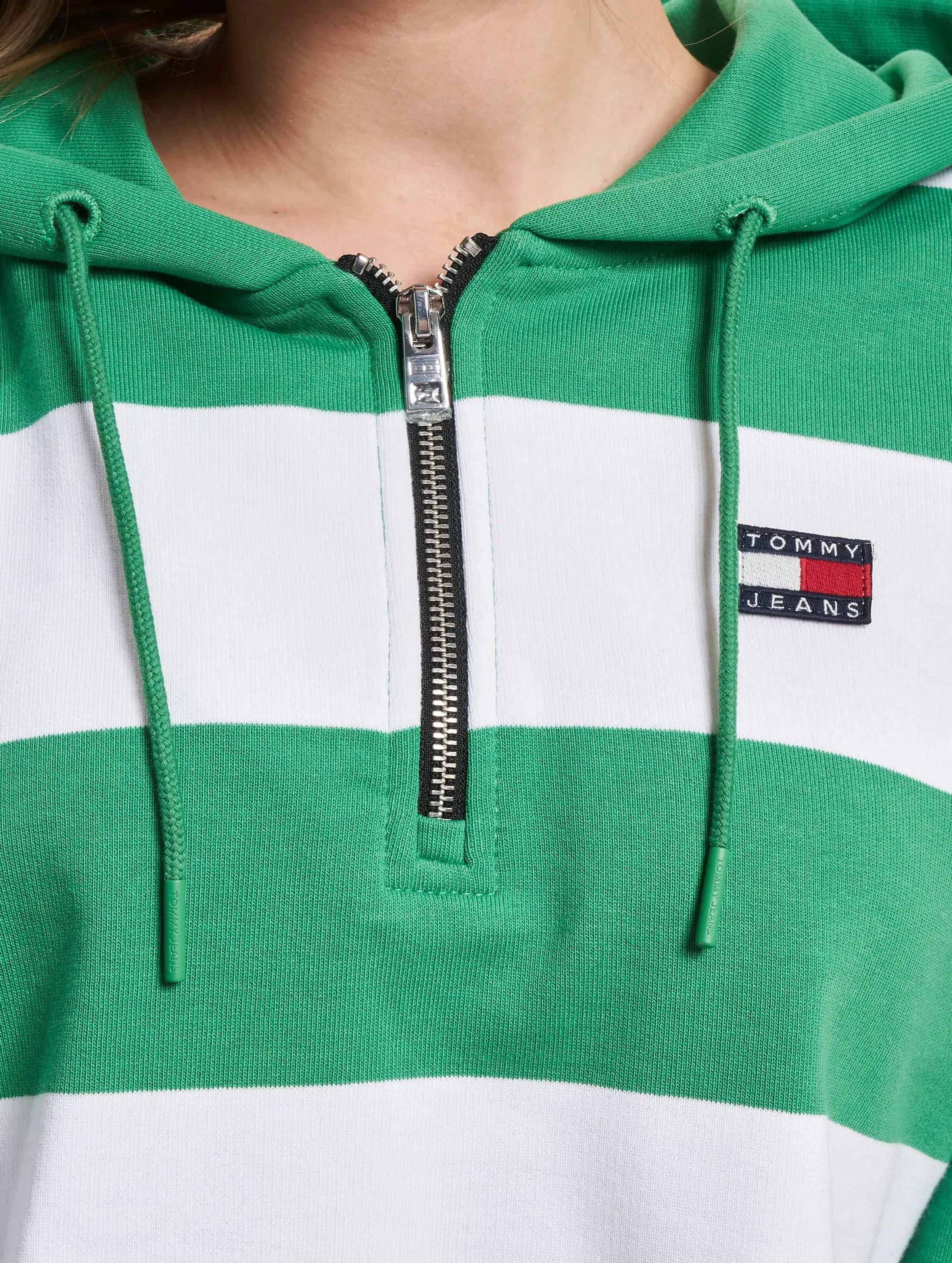 Tommy Jeans Tommy Jeans Crp Stripe 1/4 Zip Hoodie