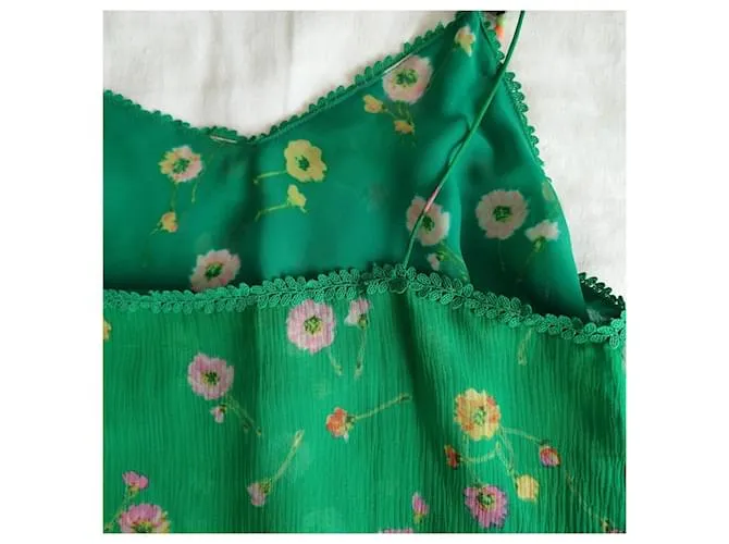 Top floral de The Kooples Verde 