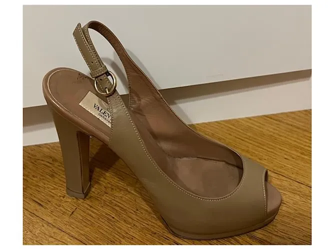 Valentino Sandalias Beige 