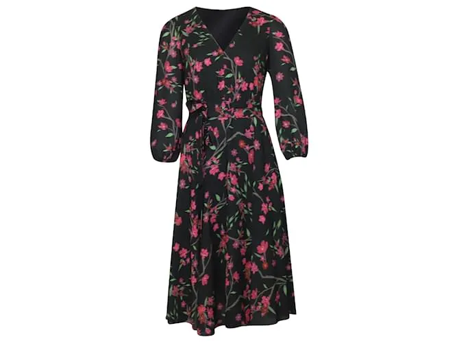 Vestido midi de manga larga de Alice + Olivia en poliéster con estampado floral 