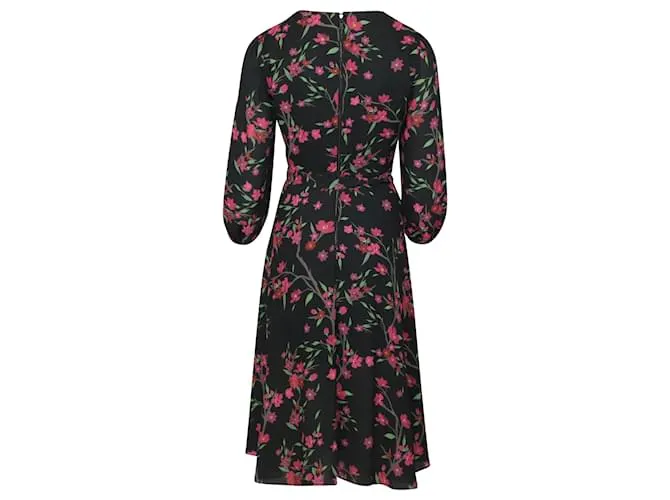 Vestido midi de manga larga de Alice + Olivia en poliéster con estampado floral 