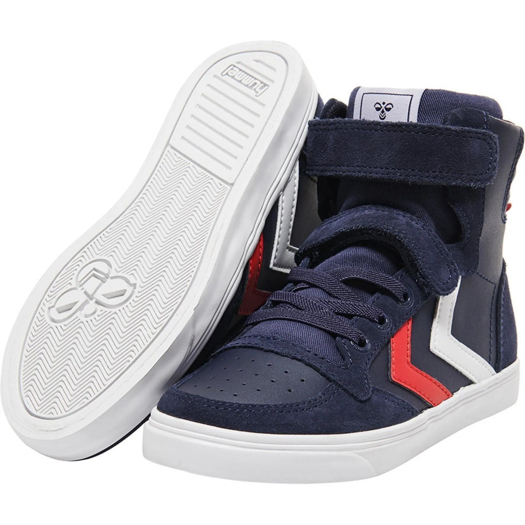 Zapatillas niños Hummel slimmer stadil leather high [Tamaño 29]