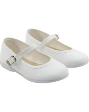 Zapatos de Niña BATILAS MERCEDITAS Y BAILARINAS BLANCO