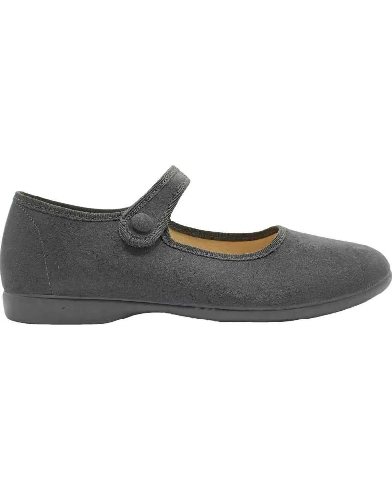 Zapatos TOKOLATE  de Niña M SERRATEX BOTON  GRIS